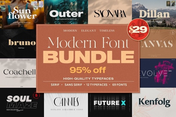 Modern Font Bundle - Graphic Designs