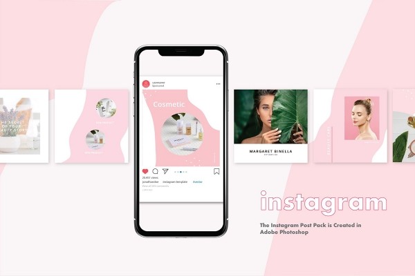 Free Cosmetic Social Media Template - Graphic Designs