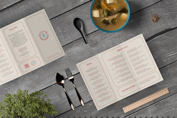 Retropolis Menu Vector Template - Graphic Designs