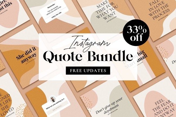 Instagram Quote Bundle for CANVA - Graphic Designs