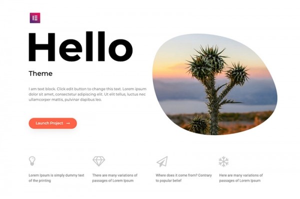 Hello Elementor Free Wordpress Theme - Graphic Designs