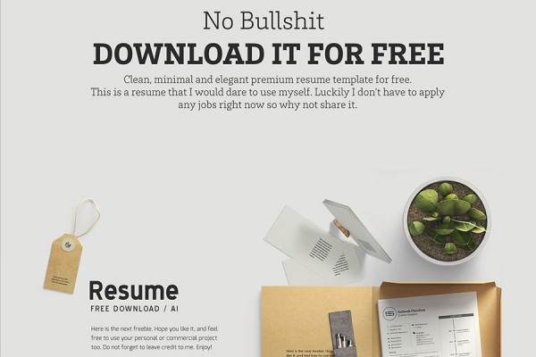 Free Handy Resume Template - Graphic Designs