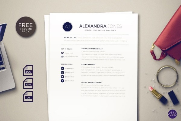 Clean Styled Resume Pack Free Sample - Graphic Designs