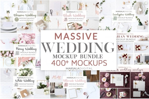 Wedding Mockup Bundle - Graphic Designs
