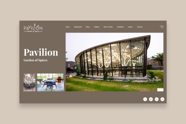 Restaurant Home Page Design Concept Free File - Graphic Designs