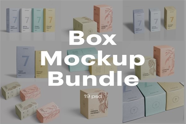 Box Mockup Bundle - Graphic Designs