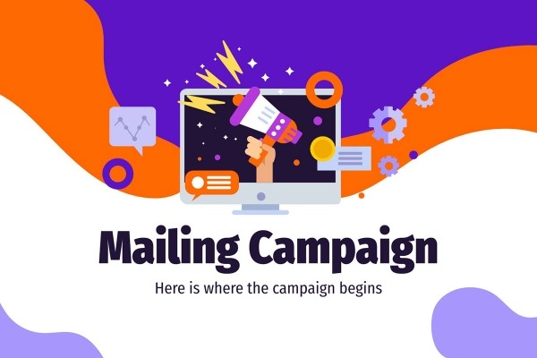 Mailing Campaign Presentation Free Google Slides theme and PowerPoint template - Graphic Designs
