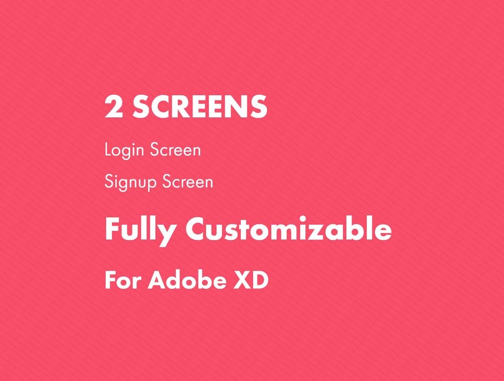 Free Mobile App Login Screen UI Kit - Graphic Designs