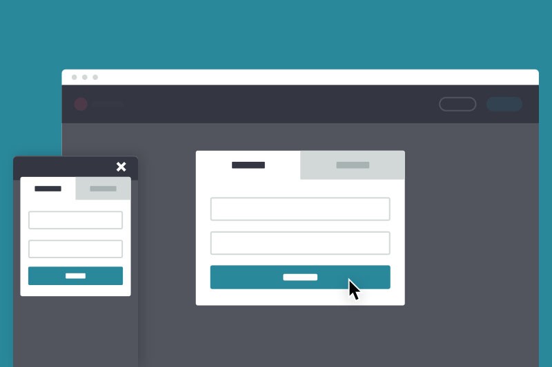 Login/Signup Modal Window - Graphic Designs